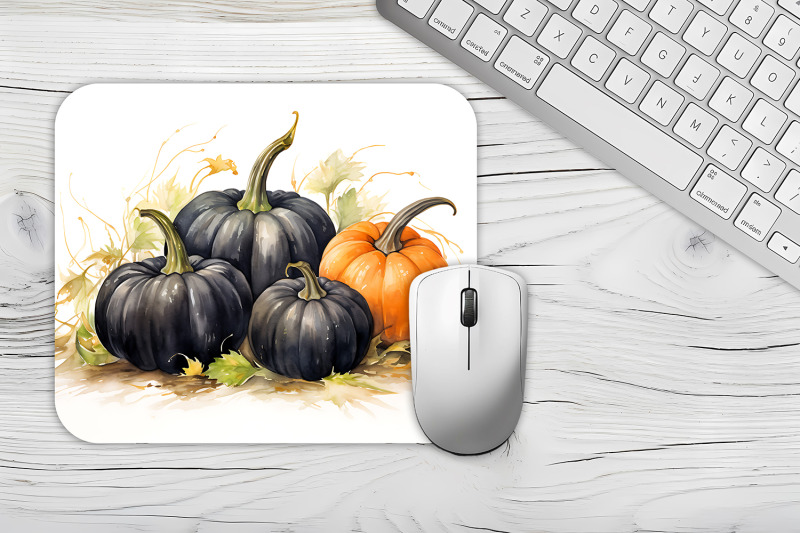 halloween-black-pumpkin-mouse-pad-design