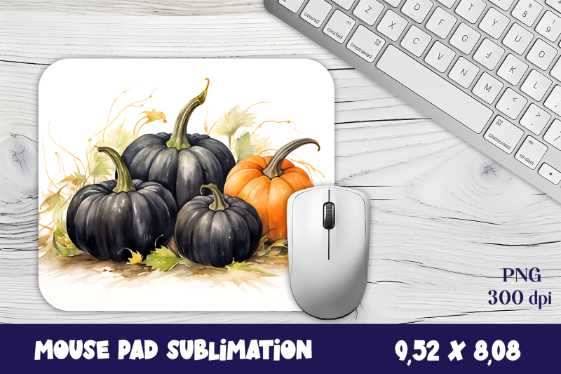 halloween-black-pumpkin-mouse-pad-design