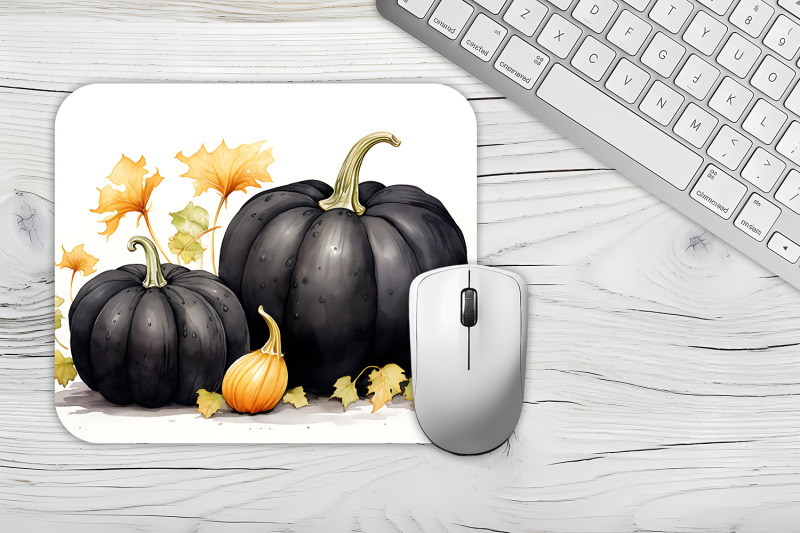 halloween-black-pumpkin-mouse-pad-design