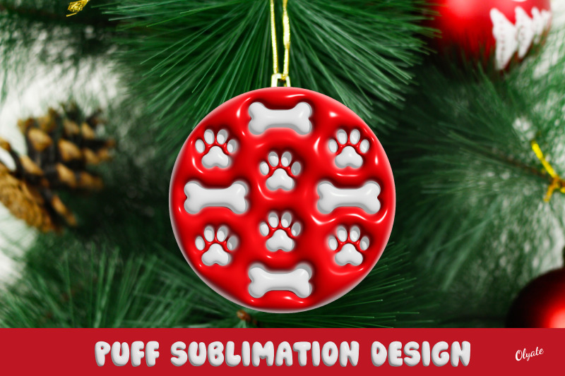 3d-puff-design-christmas-ornament-dog-signs