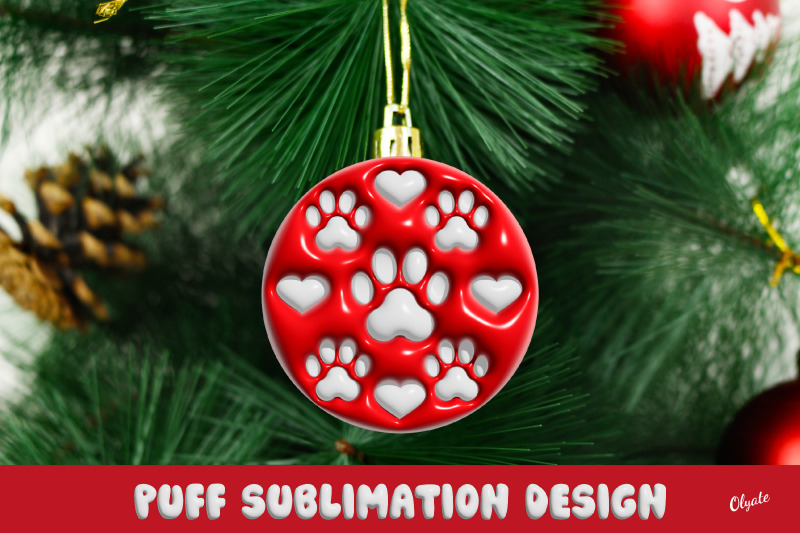 dog-christmas-ornament-3d-inflated-puff-sublimation