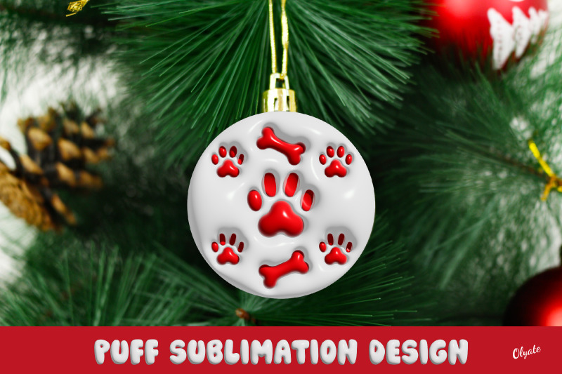 3d-inflated-puff-sublimation-christmas-ornaments-dog