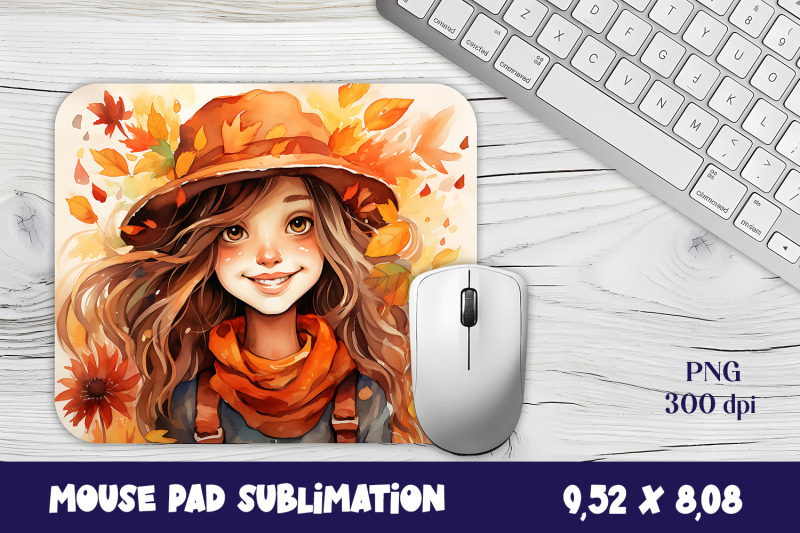 fall-mouse-pad-sublimation-girl-mouse-mat-design