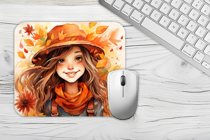 fall-mouse-pad-sublimation-girl-mouse-mat-design