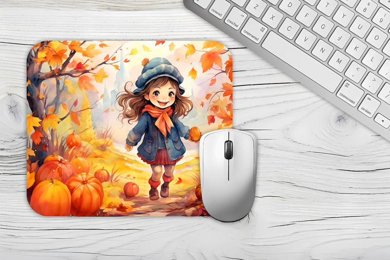 fall-mouse-pad-sublimation-girl-mouse-mat-design