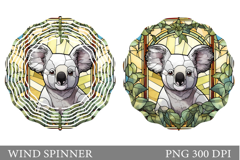 stained-glass-koala-spinner-koala-wind-spinner-design