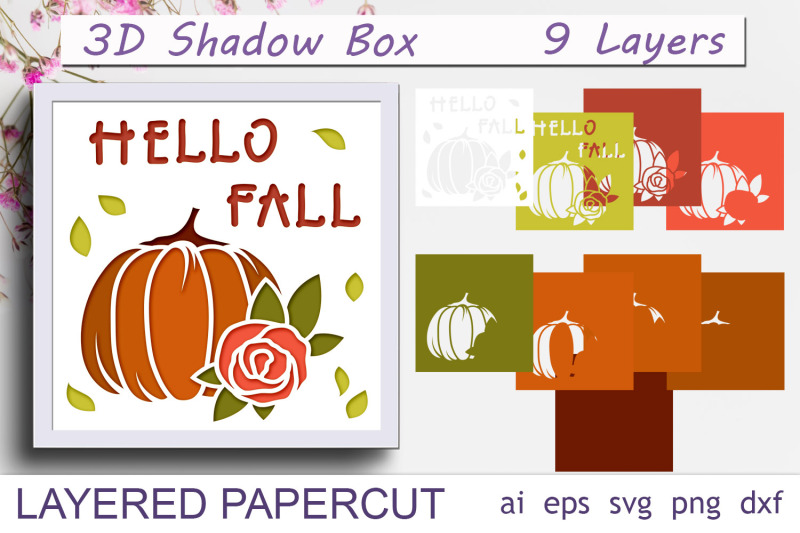 fall-shadow-box-layered-pumpkin-3d-papercut