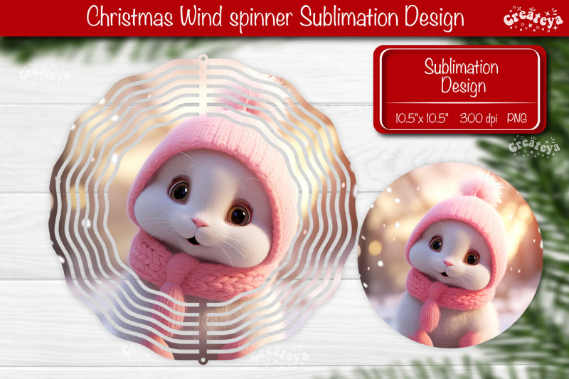 round-christmas-wind-spinner-cute-animals-sublimation-designs-png