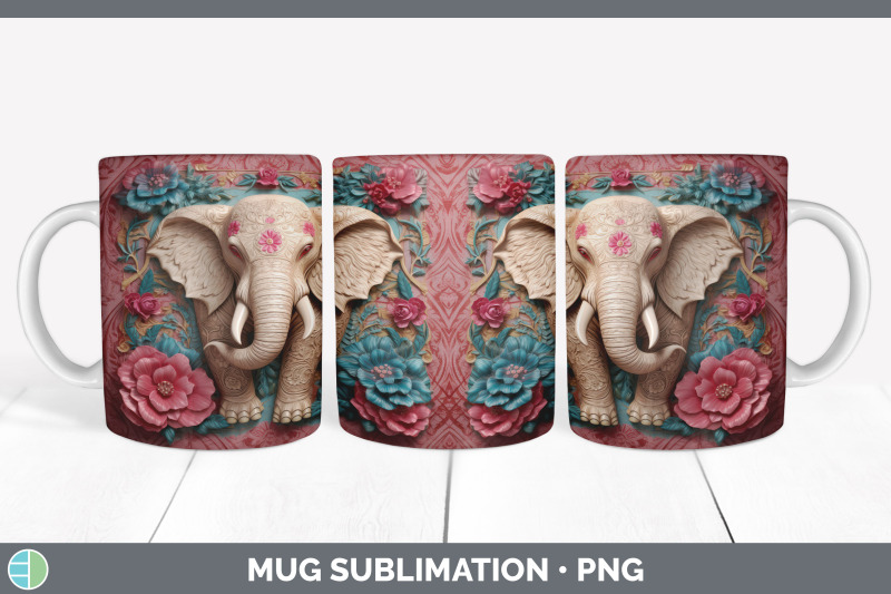 3d-elephant-mug-wrap-sublimation-coffee-cup-design