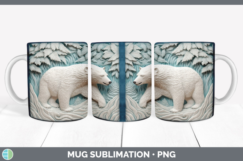 3d-polar-bear-mug-wrap-sublimation-coffee-cup-design
