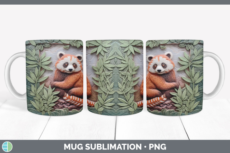 3d-red-panda-mug-wrap-sublimation-coffee-cup-design