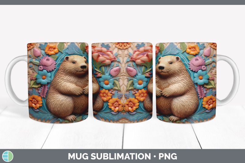 3d-beaver-mug-wrap-sublimation-coffee-cup-design