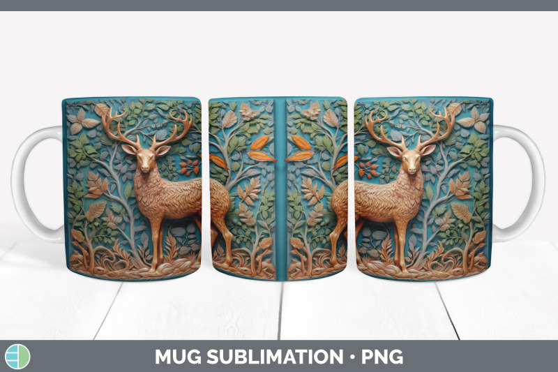 3d-deer-mug-wrap-sublimation-coffee-cup-design