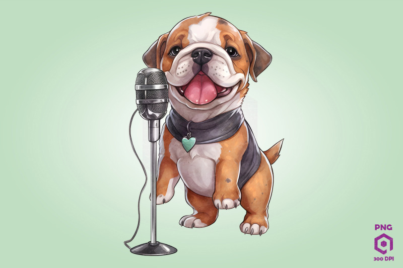 singer-bulldog-dog-clipart