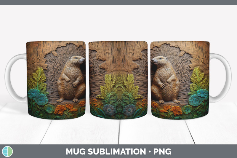 3d-groundhog-mug-wrap-sublimation-coffee-cup-design