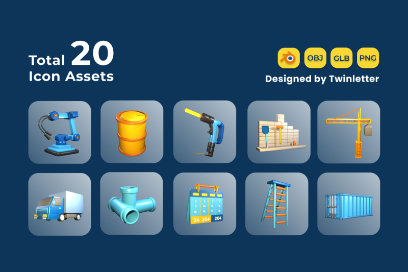 labour-day-3d-icon-pack-vol-9
