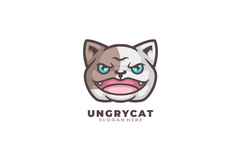 angry-cat-face-vector-template-logo-design