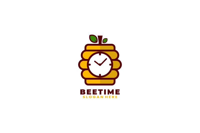 bee-nest-time-clock-vector-template-logo-design