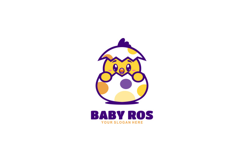 cute-baby-chicken-vector-template-logo-design