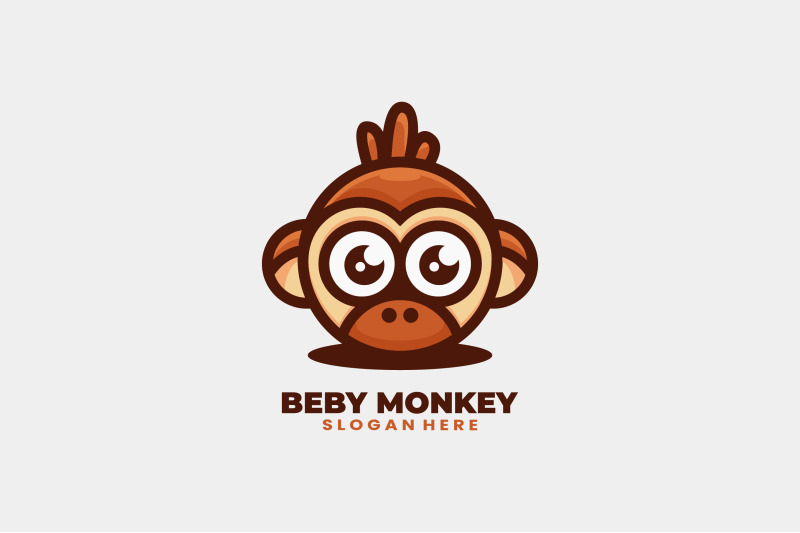 cute-baby-monkey-vector-template-logo-design