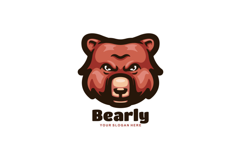 cute-bear-head-vector-template-logo-design