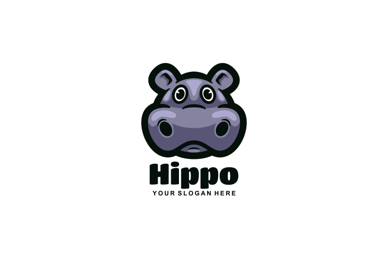 cute-hippo-head-vector-template-logo-design