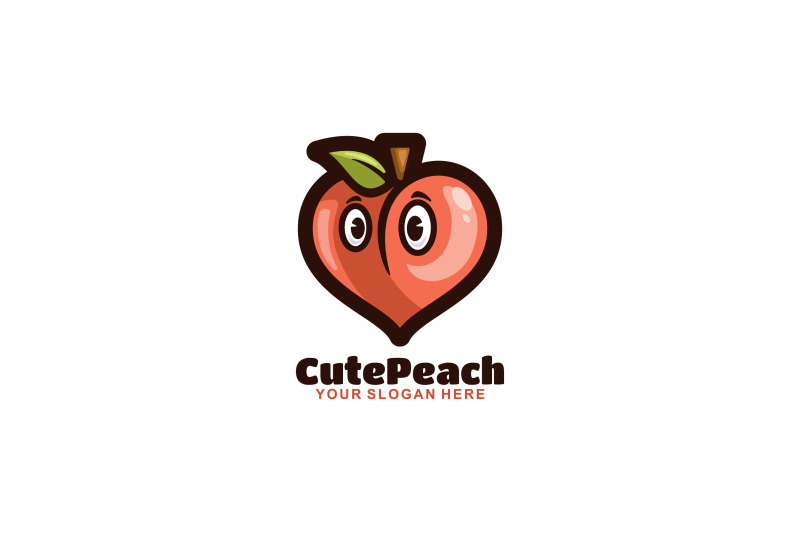 cute-peach-vector-template-logo-design