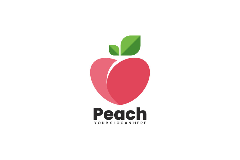 cute-peach-vector-template-logo-design