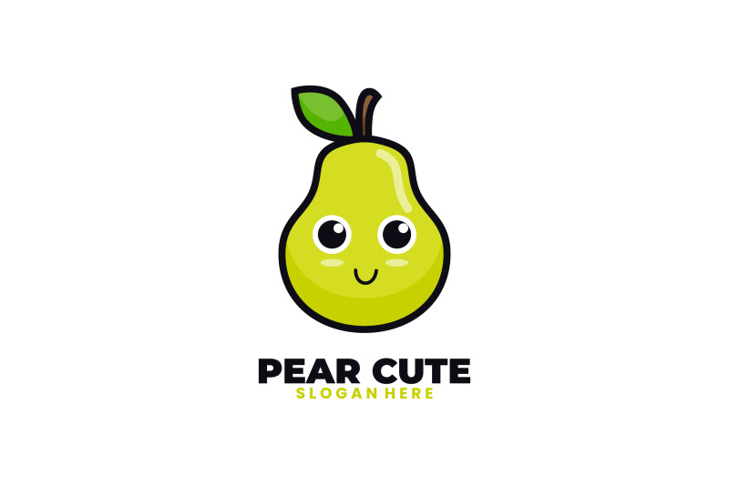 cute-pear-vector-template-logo-design