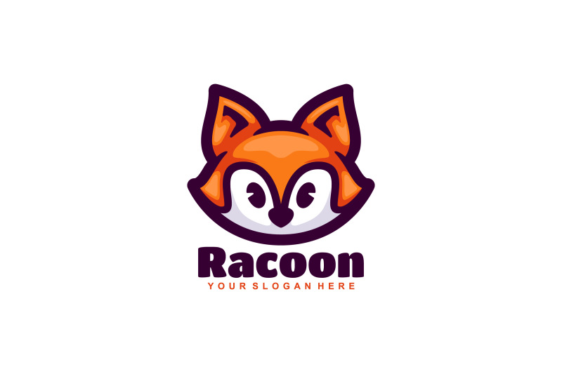 cute-racoon-head-vector-template-logo-design