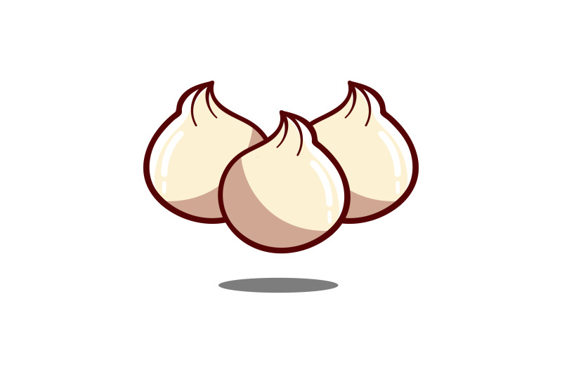 dumpling-or-momos-vector-template-logo-design