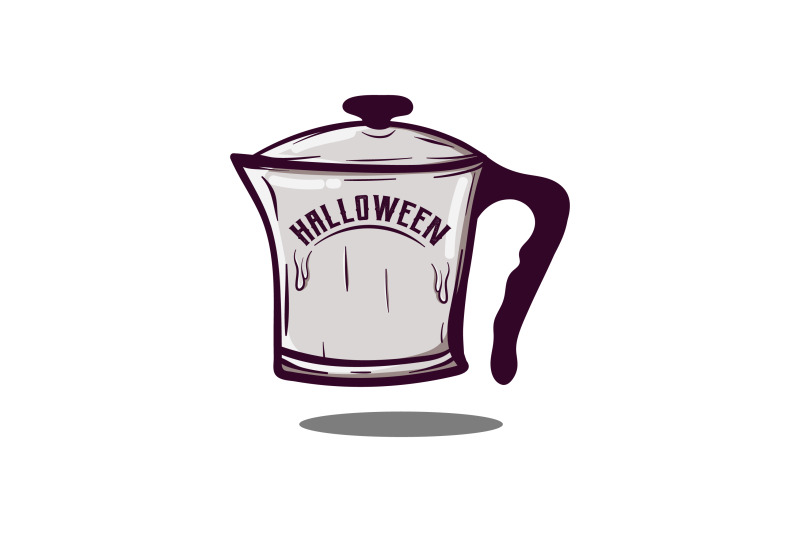 halloween-tea-jug-vector-template-logo-design