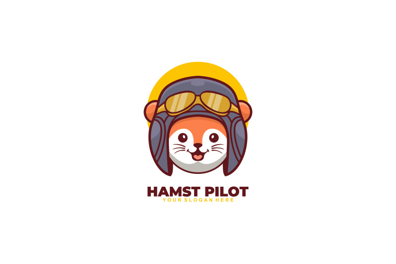 hamster-pilot-head-vector-template-logo-design