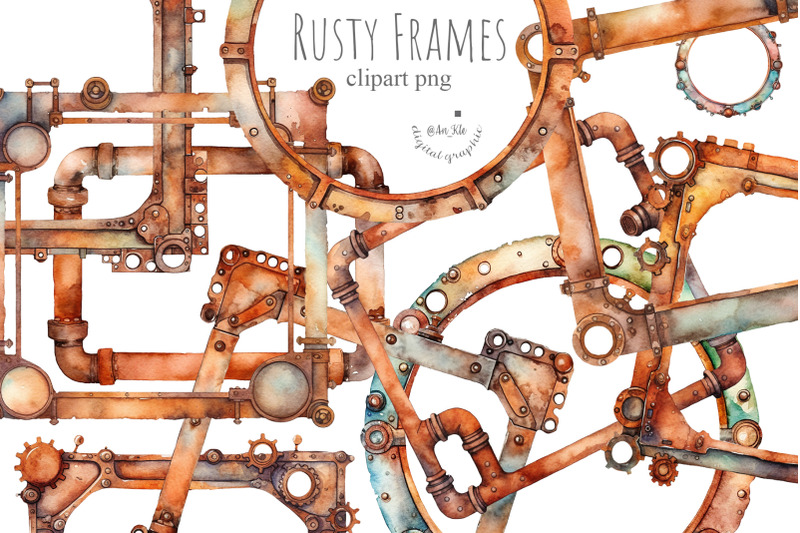 rusty-metal-frames-clipart