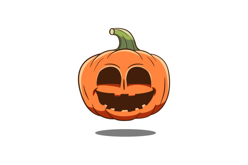 happy-pumpkin-vector-template-logo-design