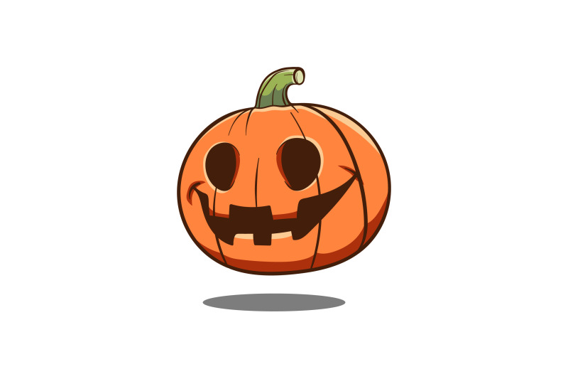 happy-pumpkin-vector-template-logo-design