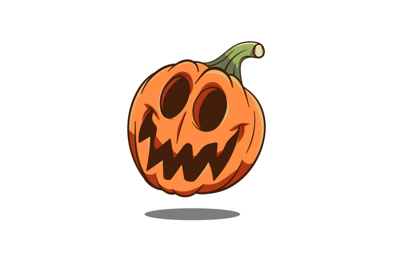 happy-pumpkin-vector-template-logo-design