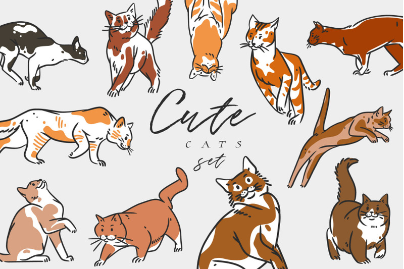 cute-cats-set