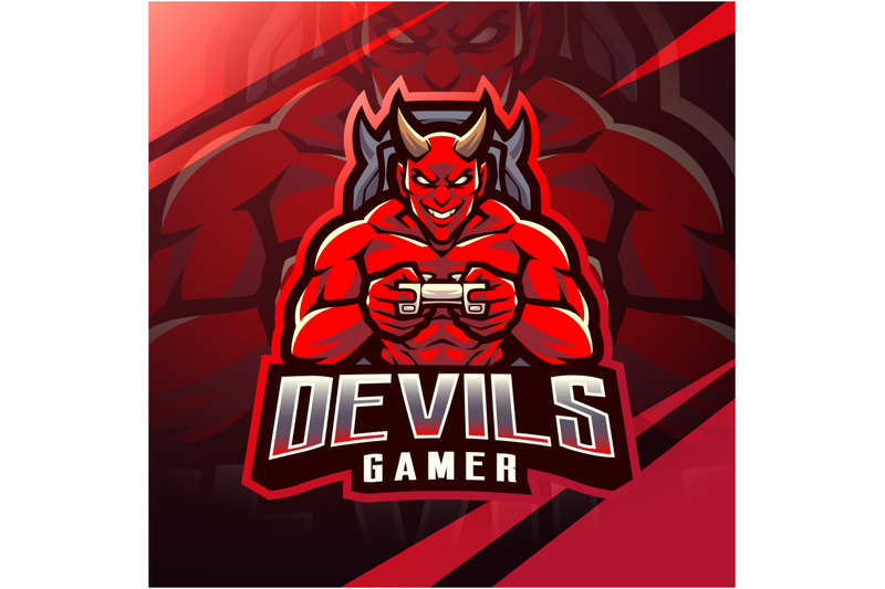 devils-gamer-esport-mascot-logo-design