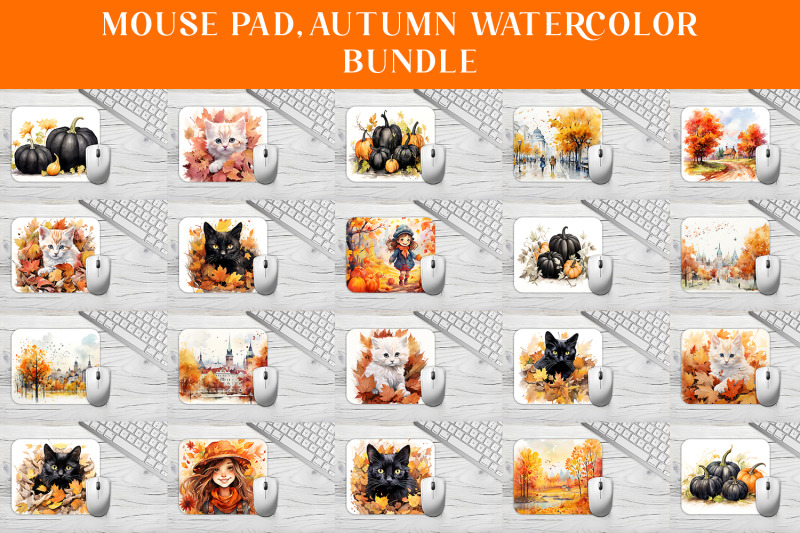 mouse-pad-autumn-watercolor-mega-bundle