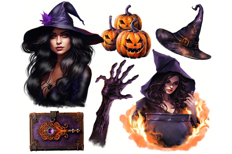 spooky-halloween-witches-png-clipart-bundle