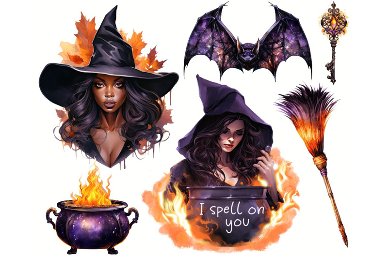 spooky-halloween-witches-png-clipart-bundle