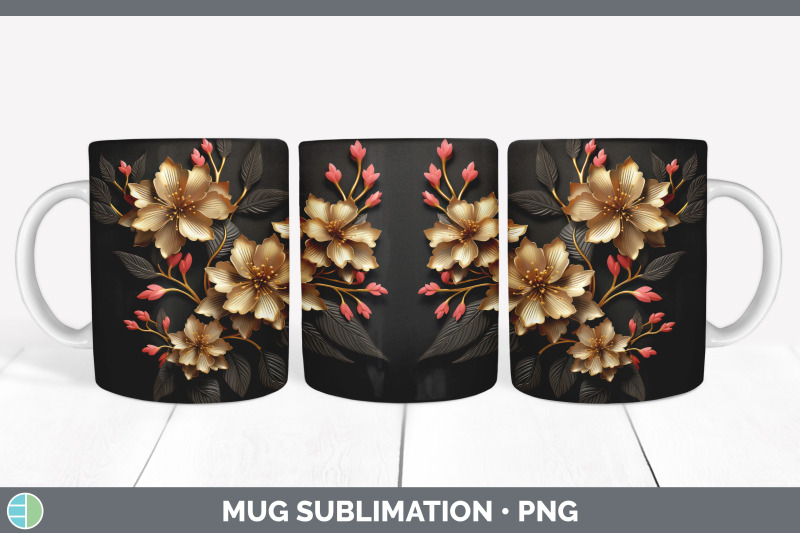 3d-elegant-azalea-flowers-mug-wrap-sublimation-coffee-cup-design