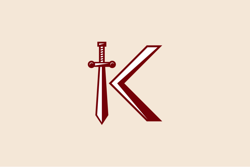 letter-k-sword-vector-template-logo-design