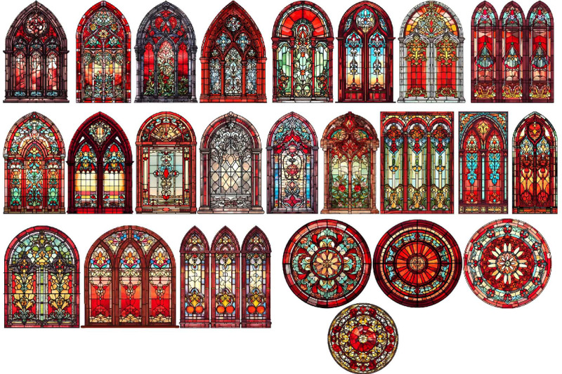 red-stained-glass-windows-clipart-red-halloween-clip-art
