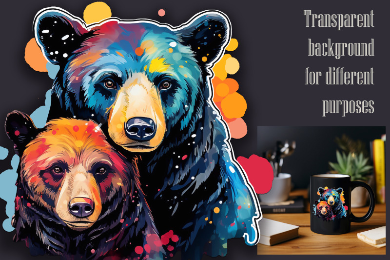 bright-watercolor-grizzly-bear-transparent-png-jpeg