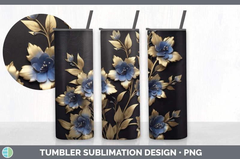3d-elegant-delphinium-flowers-tumbler-sublimation-20-oz-skinny-tumbl