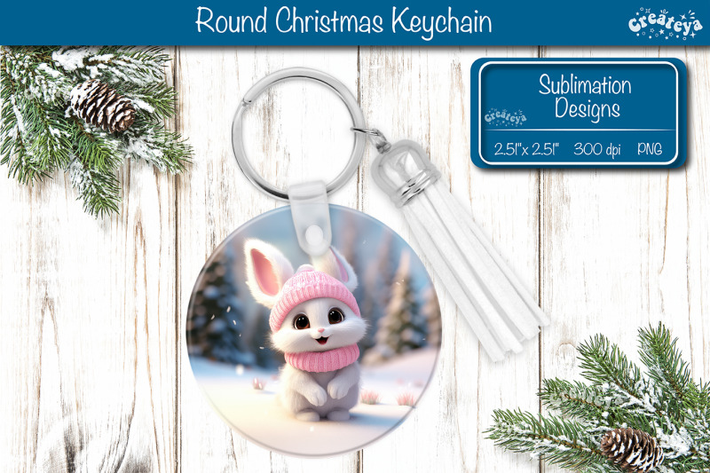 christmas-keychain-sublimation-bunny-christmas-baby-animals-print-pn