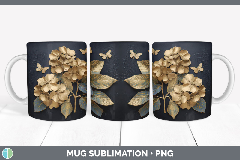 3d-elegant-hydrangea-flowers-mug-wrap-sublimation-coffee-cup-design