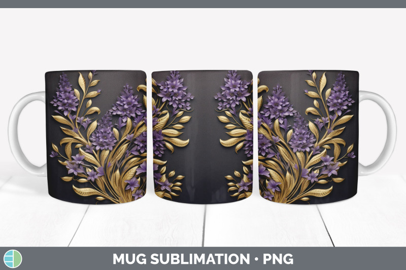 3d-elegant-lavender-flowers-mug-wrap-sublimation-coffee-cup-design